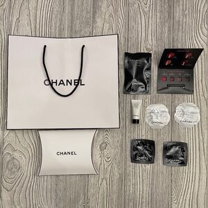 CHANEL Shopping Bag and Small Makeup Sample Box